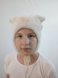 Детская шапка из мутона "Совенок" ДШ-004 "Зимняя принцесса"