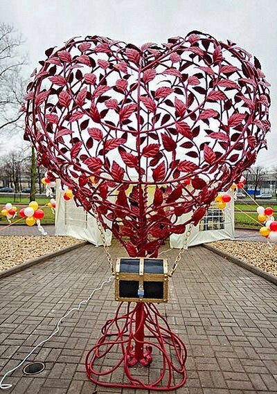 Дерево любви с сундуком желаний "Сердце" 3D от компании ООО "АСЦ - Сибирский Сварной" - фото 1