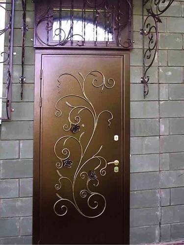 Металлическая дверь с ковкой на стеклопакет ##от компании## ООО "АСЦ - Сибирский Сварной" - ##фото## 1