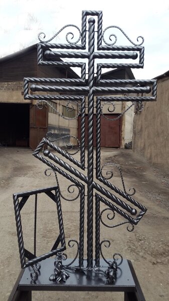 Надгробные кресты из металла фото размеры конструкции