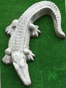 "Крокодил" декоративный, бетонный 700х390х100