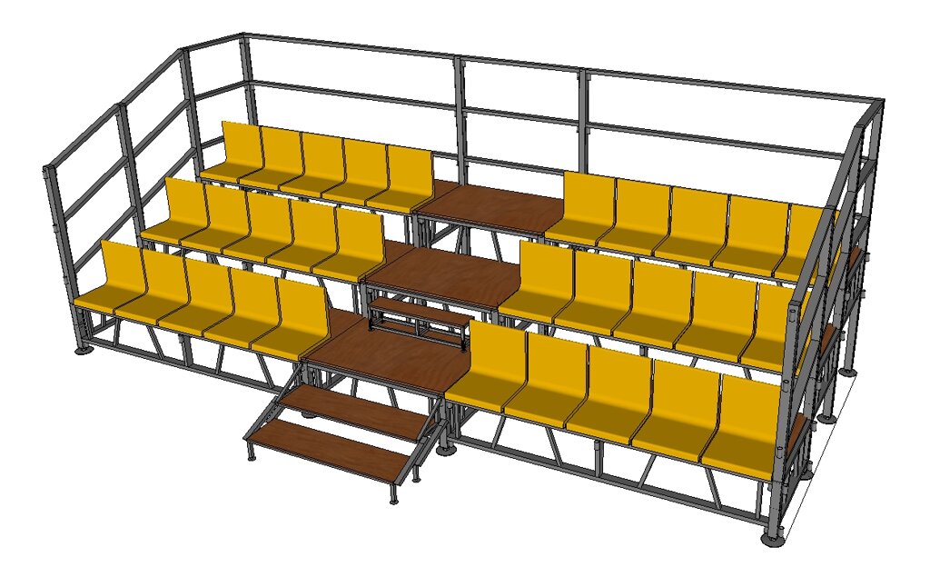 Трибуны для зрителей   ( 30 мест) от компании ООО "АСЦ - Сибирский Сварной" - фото 1