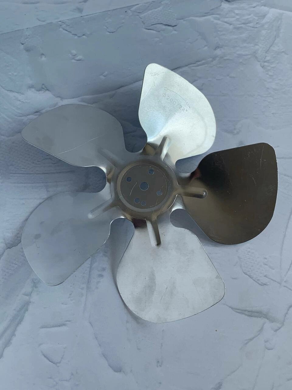 Крыльчатка вентилятора всасывающая Ø=200 мм., 28° (металлическая) от компании Сергей Спицын - фото 1