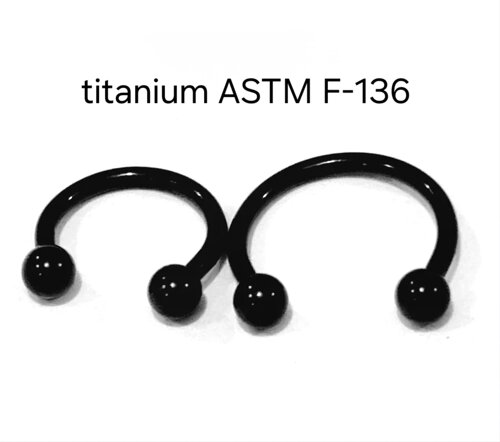 Циркуляры 1,2*10*3/3 мм из титанового сплава ASTM F-136 с PVD покрытием черные
