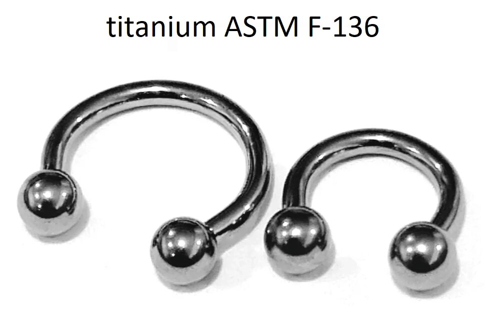 Циркуляры 1,2*8*3/3 мм из титанового сплава ASTM F-136 от компании пирсинг оптом - фото 1