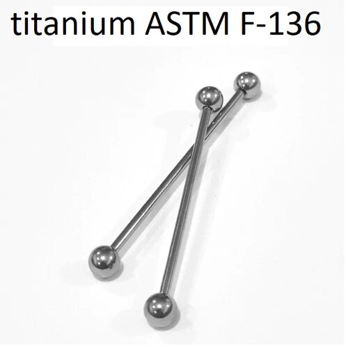Индастриал 1,6*40*5/5 мм из титанового сплава ASTM F-136