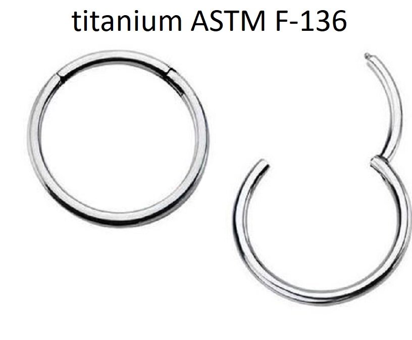 Кликер 0,8*10 из титанового сплава ASTM F-136 от компании пирсинг оптом - фото 1