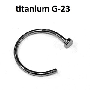 Кольцо G-ring 0,8х10 мм из титанового сплава G-23