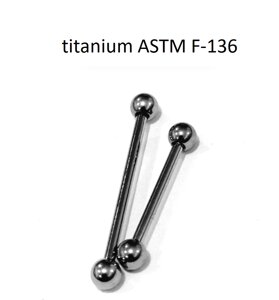 Микро-штанги 1,2*10*3/3 мм из титанового сплава ASTM F-136