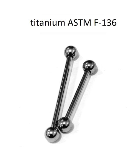 Микро-штанги 1,2*10*3/3 мм из титанового сплава ASTM F-136