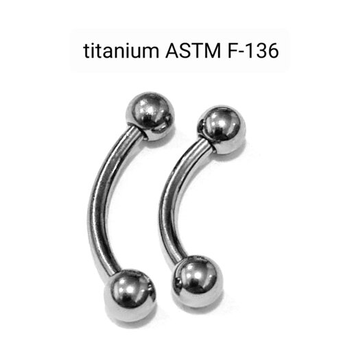 Микробананы 1,2*10*3/3 мм из титанового сплава ASTM F-136