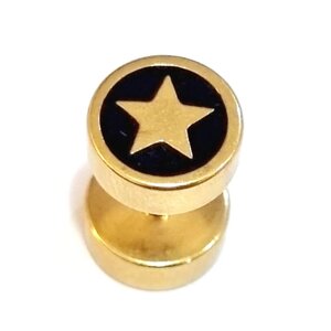 Обманки 1,2*6*8/8 мм из хирургической стали 316L gold star