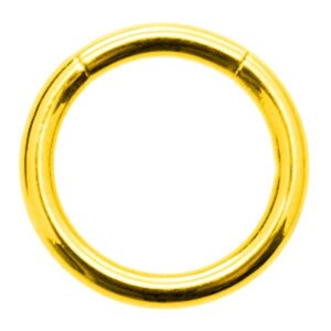 Сегментные кольца 1,2*12 мм из хирургической стали 316L анодированные под золото
