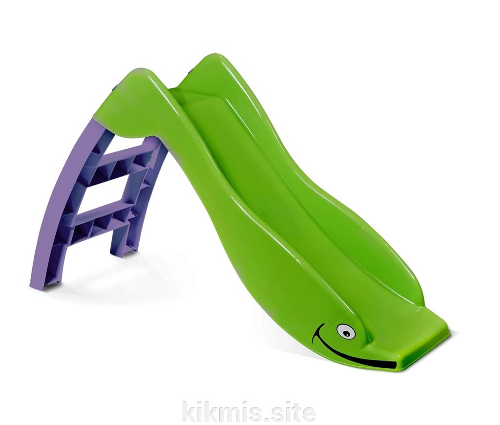Игровая горка Sheffilton KIDS Дельфин 307 зеленый/фиолетовый от компании Интернет - магазин Kikmis - фото 1