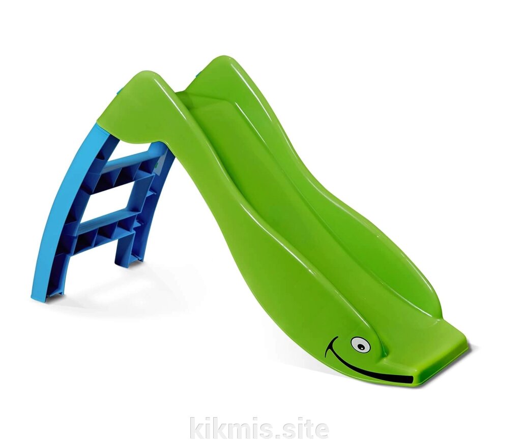 Игровая горка Sheffilton KIDS Дельфин 307 зеленый/голубой от компании Интернет - магазин Kikmis - фото 1