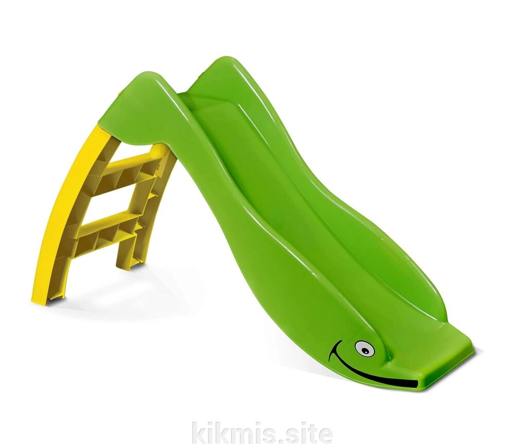 Игровая горка Sheffilton KIDS Дельфин 307 зеленый/желтый от компании Интернет - магазин Kikmis - фото 1