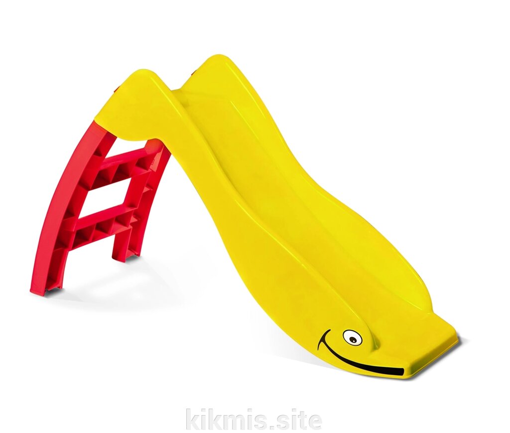 Игровая горка Sheffilton KIDS Дельфин 307 желтый/красный от компании Интернет - магазин Kikmis - фото 1