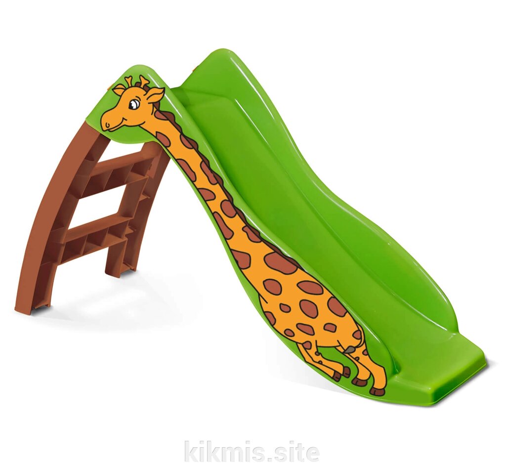 Игровая горка Sheffilton KIDS Жирафик зеленый/коричневый от компании Интернет - магазин Kikmis - фото 1