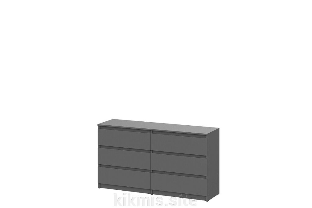 Комод с ящиками SV-мебель Денвер (1,38м) Графит серый от компании Интернет - магазин Kikmis - фото 1
