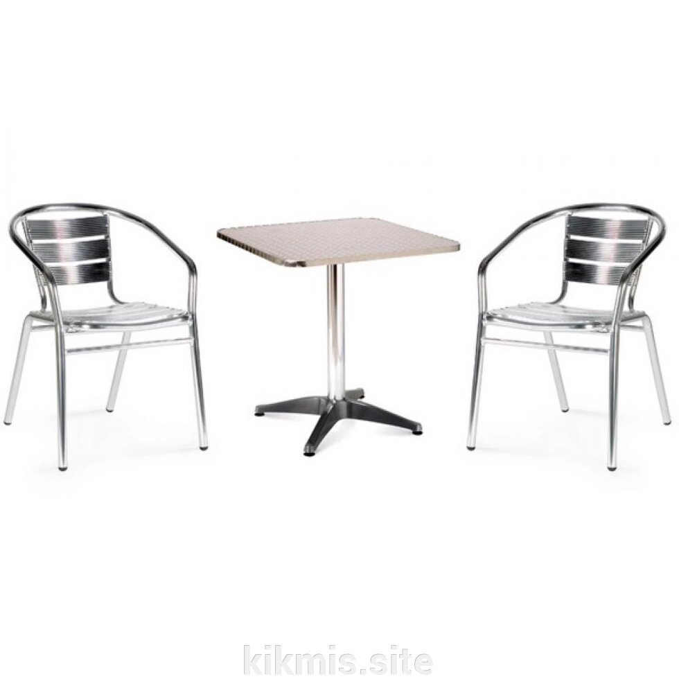 Комплект мебели LFT-3059/T3125-60x60 Silver (2+1) от компании Интернет - магазин Kikmis - фото 1