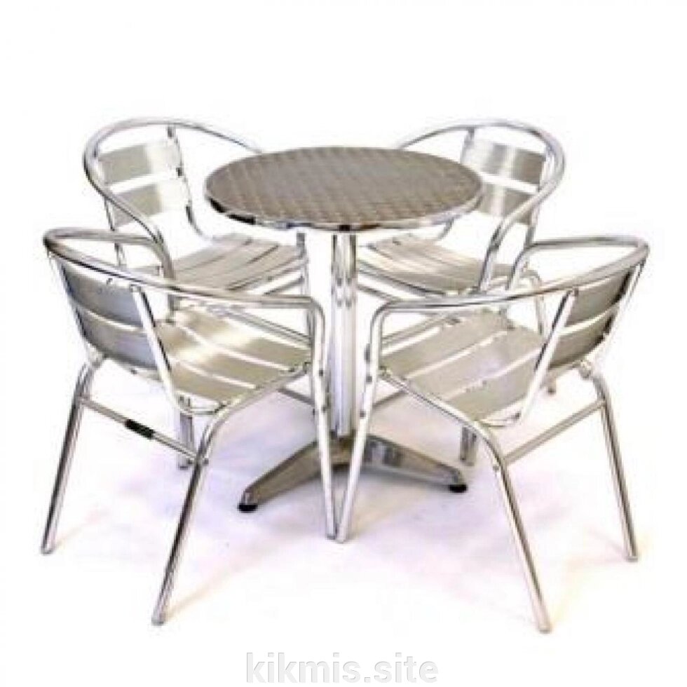 Комплект мебели LFT-3059/T3127-D60 Silver (4+1) от компании Интернет - магазин Kikmis - фото 1