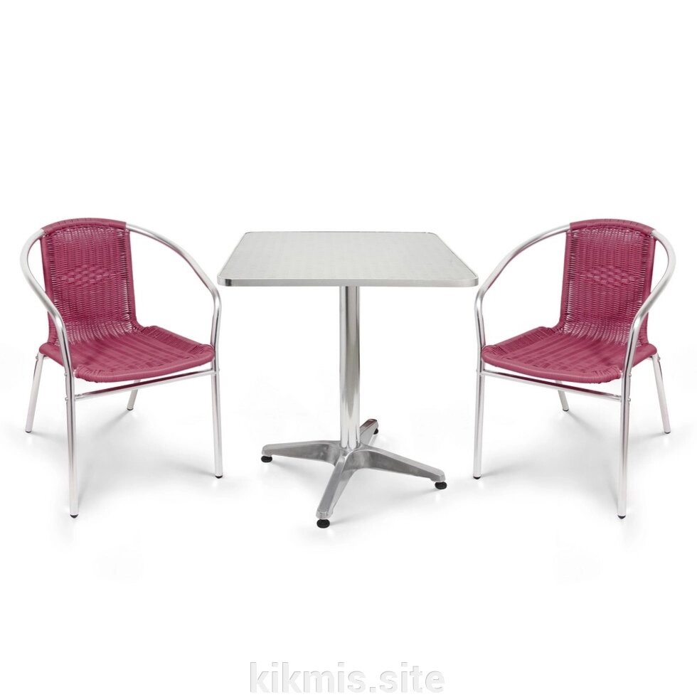 Комплект мебели  LFT-3099F/T3125-60x60 Bordo (2+1) от компании Интернет - магазин Kikmis - фото 1