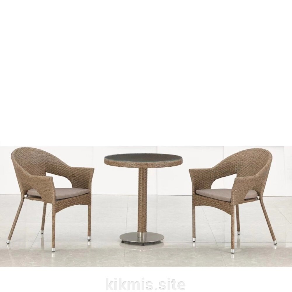 Комплект мебели  T601/Y79B-W56 Light Brown (2+1) от компании Интернет - магазин Kikmis - фото 1