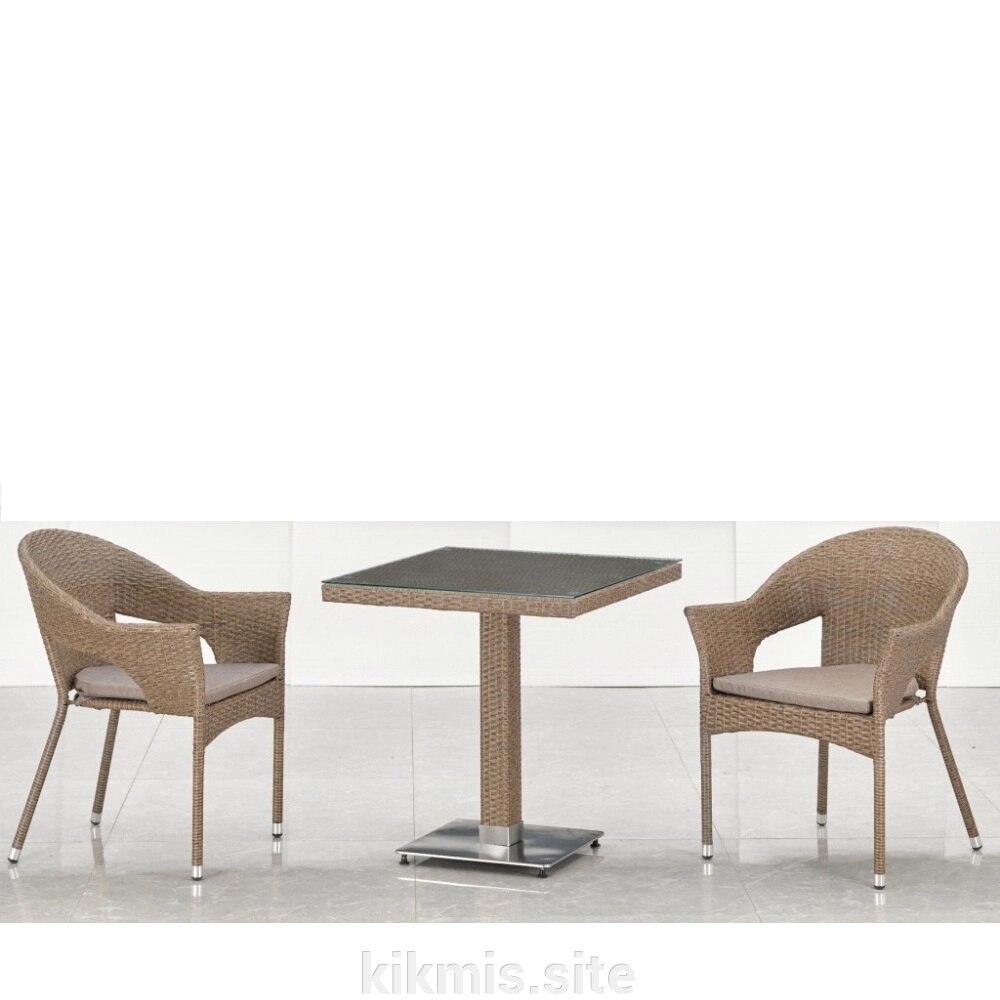Комплект мебели T605SWT/Y79B-W56 Light Brown (2+1) от компании Интернет - магазин Kikmis - фото 1