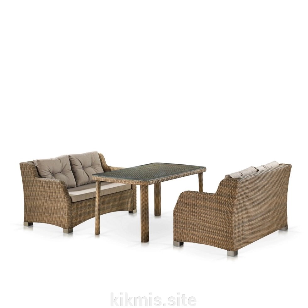 Комплект плетеной мебели T51B/S51B-W65 Light brown от компании Интернет - магазин Kikmis - фото 1