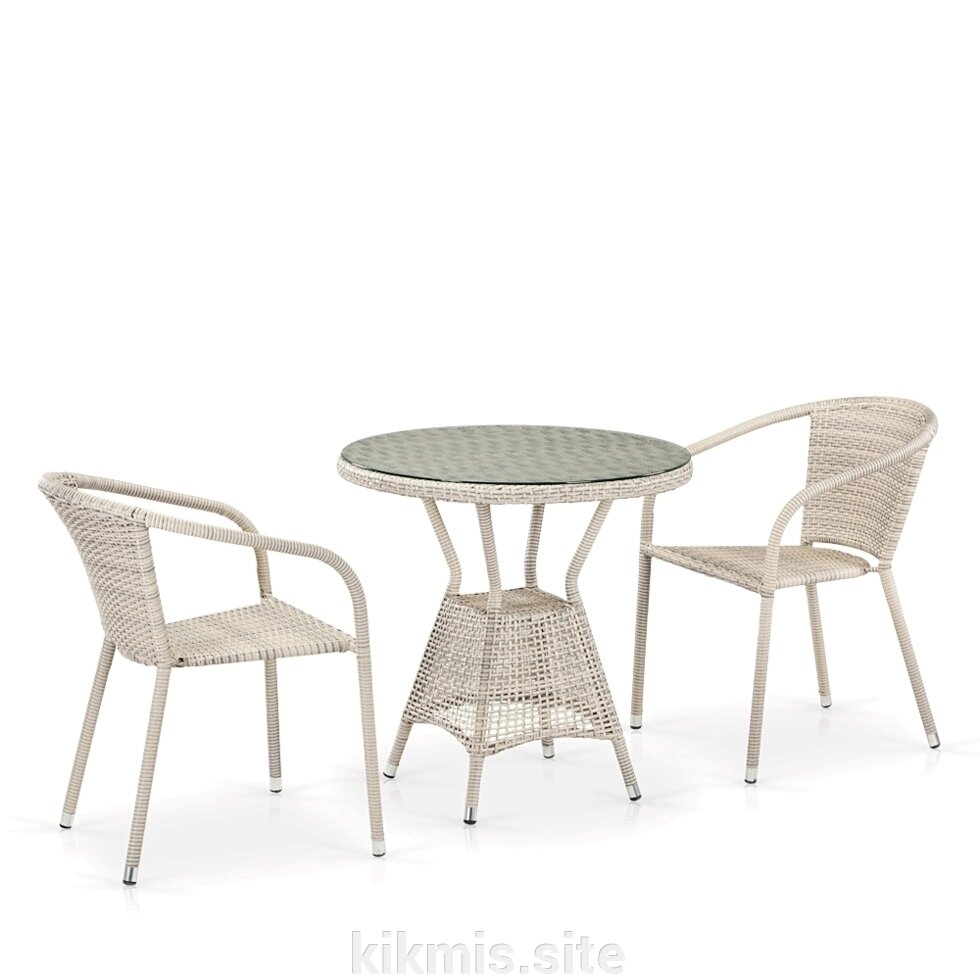 Комплект плетеной мебели T705ANT/Y137C-W85 2Pcs Latte от компании Интернет - магазин Kikmis - фото 1