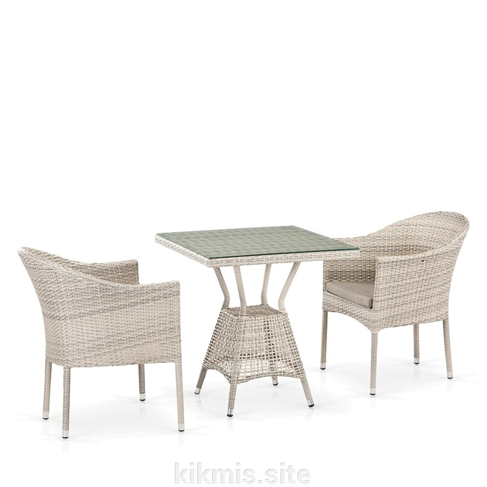 Комплект плетеной мебели T706/Y350-W85 2Pcs Latte от компании Интернет - магазин Kikmis - фото 1