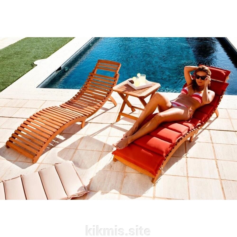 Комплект шезлонги и столик AFM-803A-T133 2pcs Beige-Terracotta от компании Интернет - магазин Kikmis - фото 1