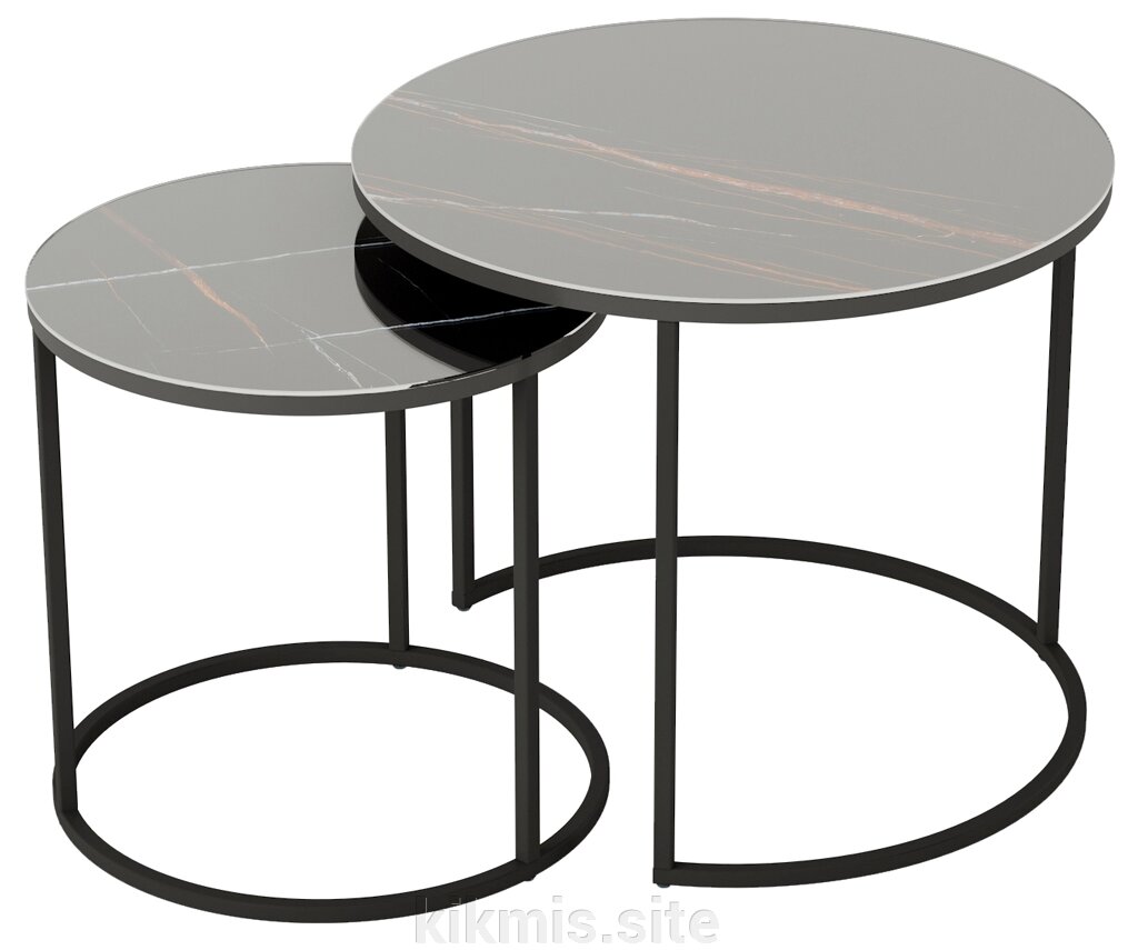 Комплект столов журнальных Калифорния Стелла Сахара нуар от компании Интернет - магазин Kikmis - фото 1