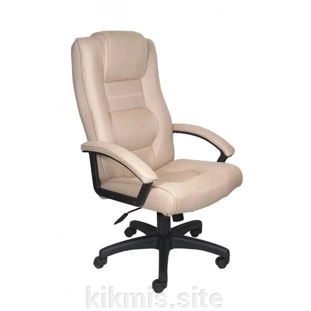 Компьютерное кресло руководителя Аризона экокожа крем (пластик) от компании Интернет - магазин Kikmis - фото 1