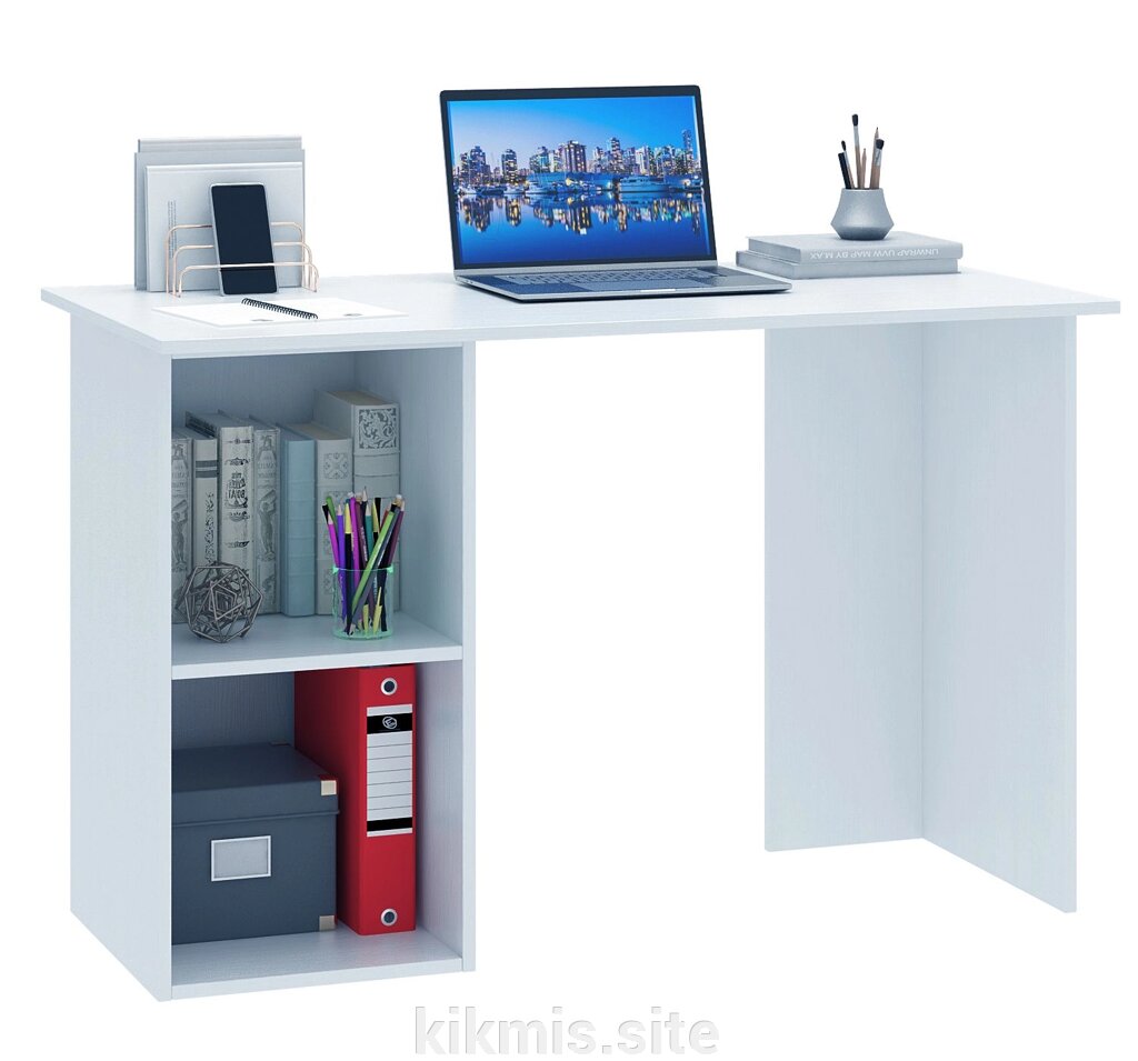 Компьютерный стол  МФ Мастер Прайм-40 белый от компании Интернет - магазин Kikmis - фото 1