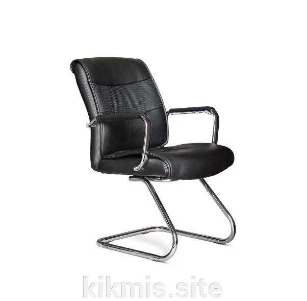 Конференц кресло Граф экокожа черная/хром подл 3501 ИМ от компании Интернет - магазин Kikmis - фото 1