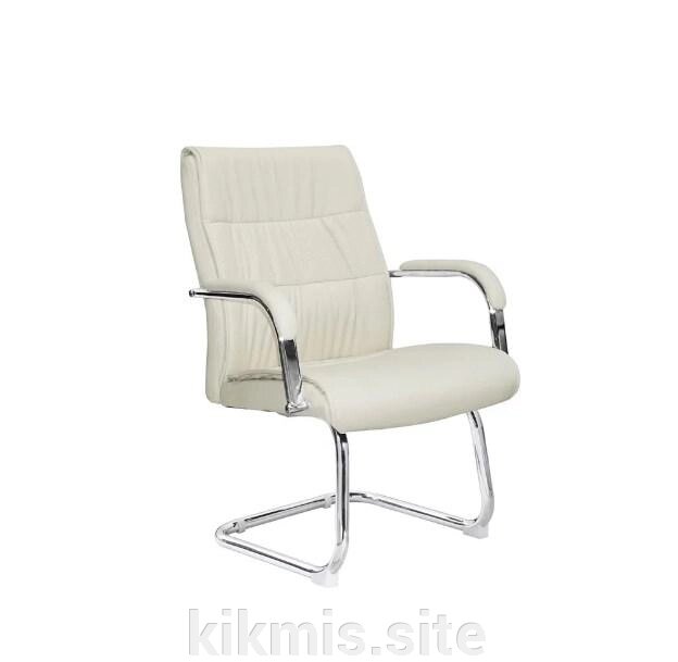 Конференц кресло Граф экокожа крем/хром подл 2107 ИМ от компании Интернет - магазин Kikmis - фото 1