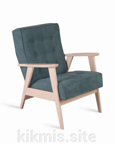 Кресло для отдыха РЕТРО (беленый дуб / RS 29 - бирюзовый)