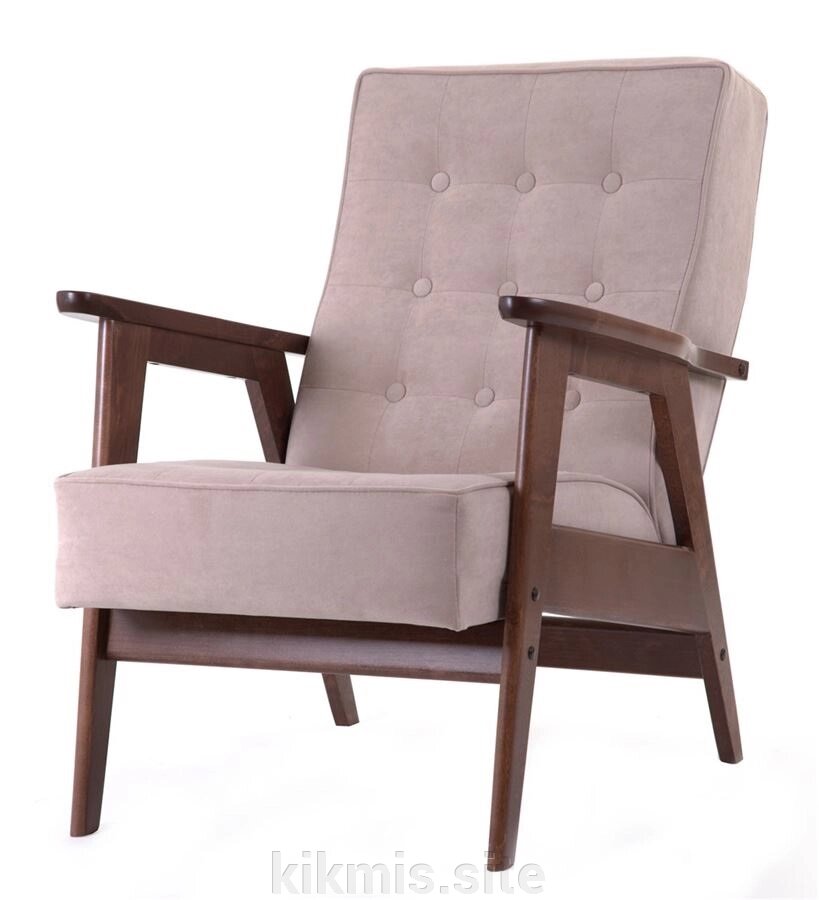 Кресло для отдыха РЕТРО (темный тон / RS 16- темно-бежевый) от компании Интернет - магазин Kikmis - фото 1