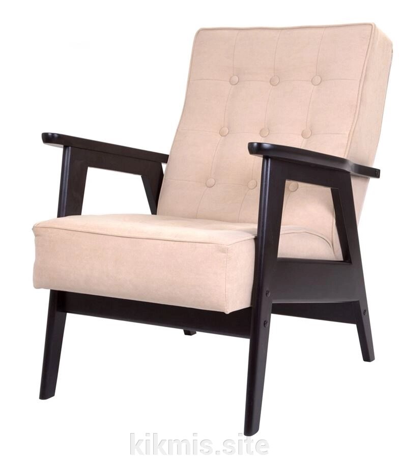 Кресло для отдыха РЕТРО (венге / RS 03 - бежевый) от компании Интернет - магазин Kikmis - фото 1
