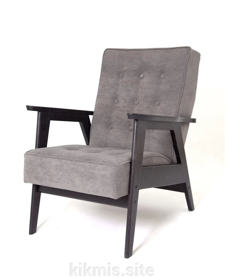 Кресло для отдыха РЕТРО (венге / RS 15 - темно-серый) от компании Интернет - магазин Kikmis - фото 1