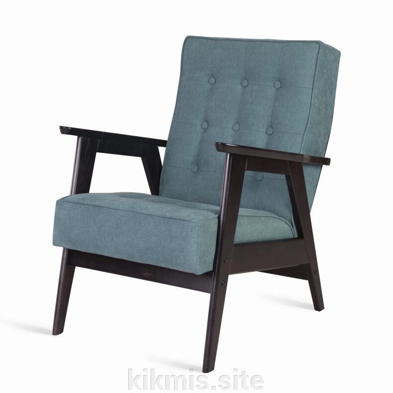 Кресло для отдыха РЕТРО (венге / RS 29 - бирюзовый) от компании Интернет - магазин Kikmis - фото 1