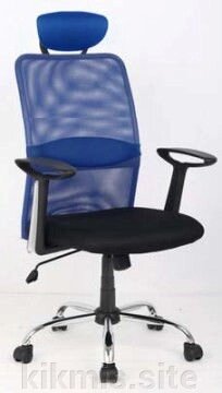 Кресло для персонала 8878 F-1CS синий ДК от компании Интернет - магазин Kikmis - фото 1