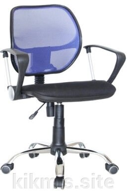 Кресло для персонала Марс РС-900 хром (синий)ДК от компании Интернет - магазин Kikmis - фото 1