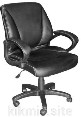 Кресло для персонала Н-9182 L-2 кожа , черное ДК от компании Интернет - магазин Kikmis - фото 1
