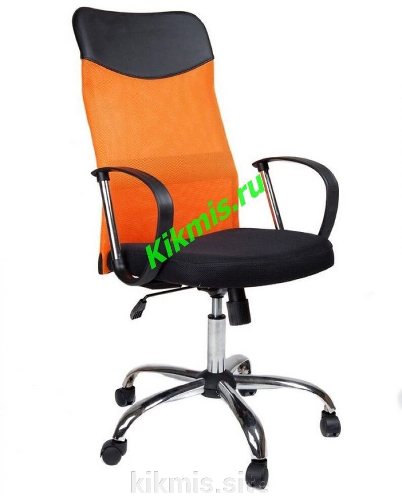 Кресло для персонала Темпо сетка/эко кожа, тг хром от компании Интернет - магазин Kikmis - фото 1