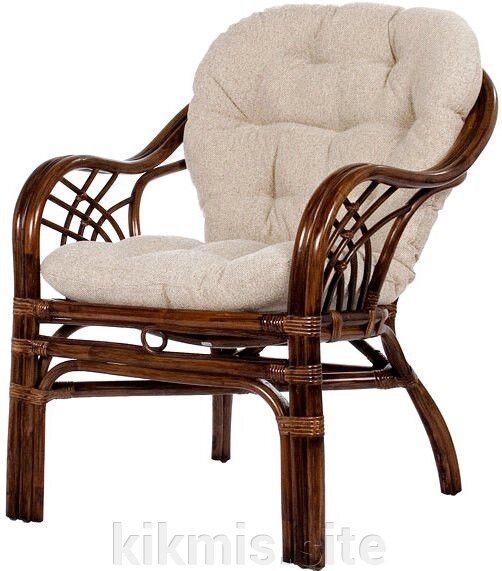 Кресло из ротанга Roma с подушкой (004.027) от компании Интернет - магазин Kikmis - фото 1