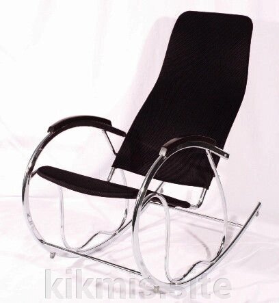 Кресло-качалка AR-K2BL Ме, черная ткань от компании Интернет - магазин Kikmis - фото 1
