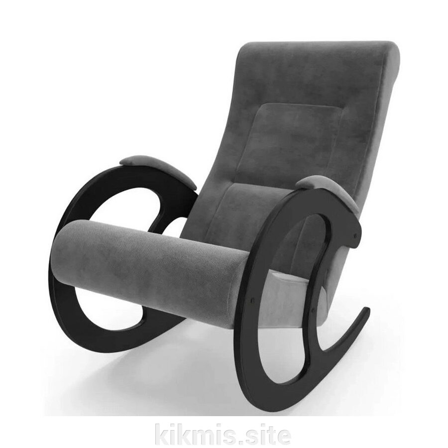 Кресло-качалка Блюз 3 (Венге / Verona Antrazite Grey) от компании Интернет - магазин Kikmis - фото 1