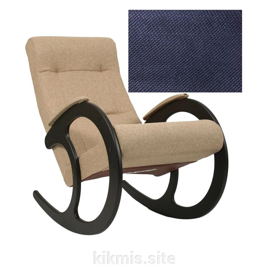 Кресло-качалка Блюз 3 (Венге / Verona Denim blue) от компании Интернет - магазин Kikmis - фото 1